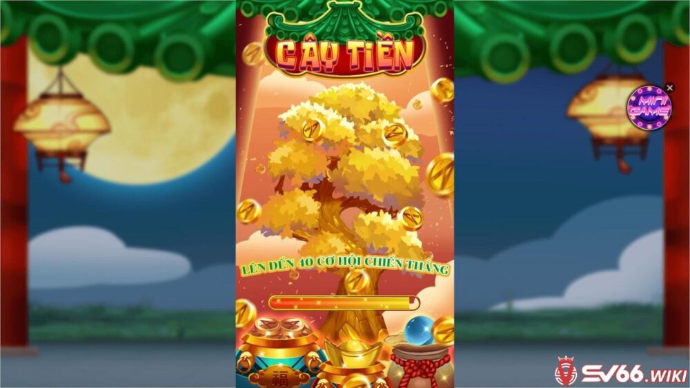 Game Cây tiền SV66 có màu sắc game bắt mắt với tone vàng chủ đạo 