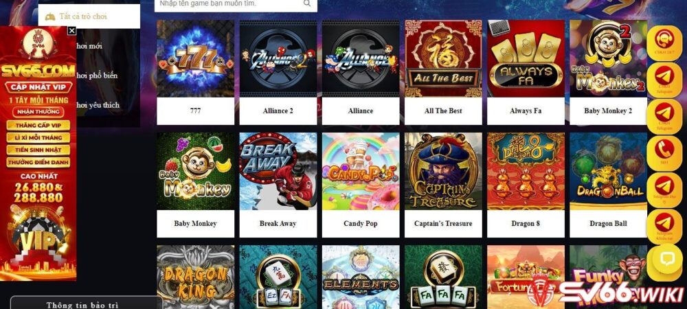 Những trò chơi phổ biến tại sảnh game Ameba Gaming 