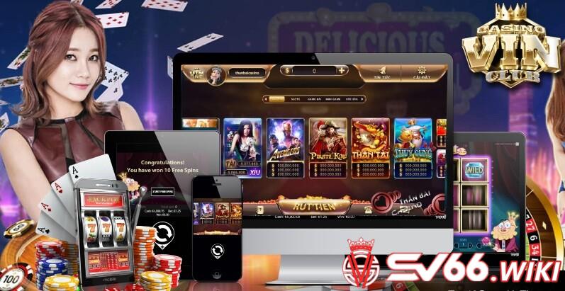 Kho game đồ sộ với hàng trăm trò chơi đẳng cấp tại thiên đường Casino Vin Club 