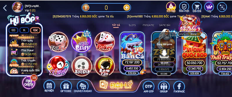 Bốp Club có kho tàng game hấp dẫn 